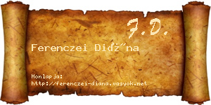 Ferenczei Diána névjegykártya
